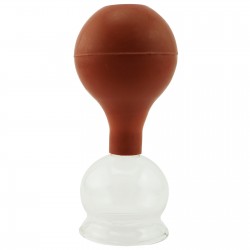 Szklana bańka próżniowa z gruszką - 4 cm