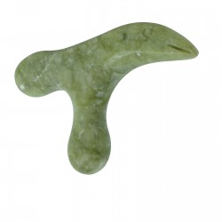 Jadeitowy przyrząd do scrapingu - gua sha - Czapla