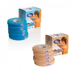 Cure Tape - taśma do kinesiotapingu - 1 cm x 5 m - tejp beżowy