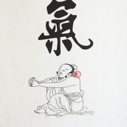 Plakat - Chiński znak Qi - 50 x 134 cm