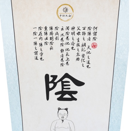 Plakat - Chiński znak Yin - 50 x 134 cm