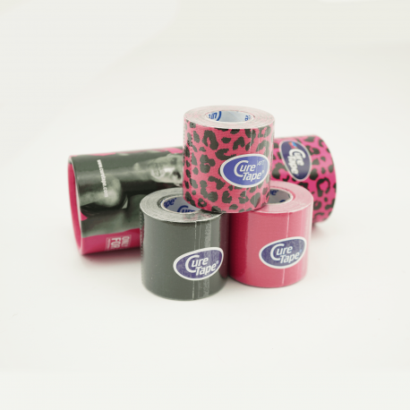 Cure Tape - zestaw trzech taśm do kinesiotapingu - 5 cm x 2,5 m - różne wzory
