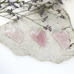 Kamień Gua Sha z kwarcu - Muszla - Wschód
