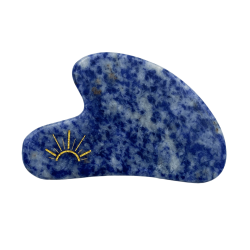 Kamień Gua Sha z dumortierytu - Muszla - Wschód
