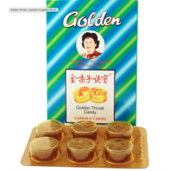 Próbka - Golden Throat - pastylki na gardło 2 szt.