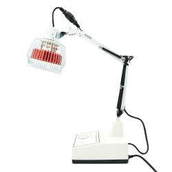 Stołowa lampa lecznicza TDP na poczerwień z zegarem mechanicznym