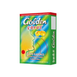 Golden Throat - pastylki na gardło 12 szt.